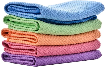 Vet Anti Poetslappen Keuken Efficiënte Super Absorberende Microfiber Schone Doek Thuis Wassen Schotel Keuken Schoonmaken Handdoek # Yj