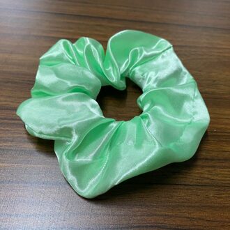 Vet Darm Tie Haar Touw Hoofdtooi Elastische Haarbanden Led Lichtgevende Grote Darm Haar Tie Drie Versnellingen Glanzend Satijn Doek HRQ-groen