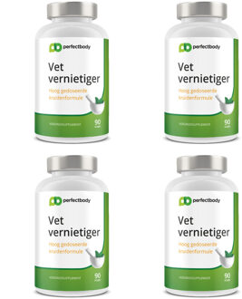 Vet Vernietiger 4-pack - 360 Vcaps - PerfectBody.nl