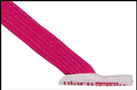 veters voor sneakers met 6 gaatjes magenta elastiek Roze - One size