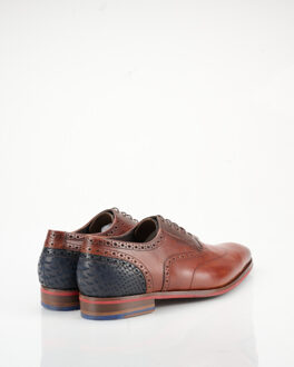 Veterschoenen cognac - Maat 41.5