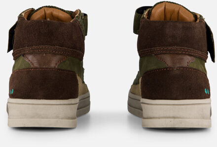 Veterschoenen groen Leer - 28,29,31,32,34