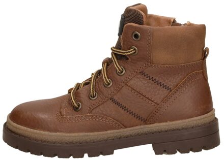 Veterschoenen Hoog Cognac - 23