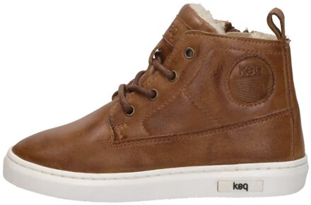 Veterschoenen Hoog Cognac - 23