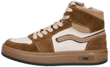 Veterschoenen Hoog Cognac - 23