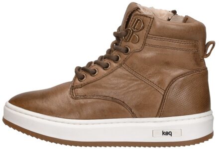 Veterschoenen Hoog Cognac - 30