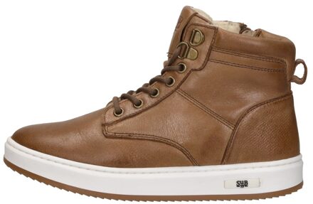 Veterschoenen Hoog Cognac - 36