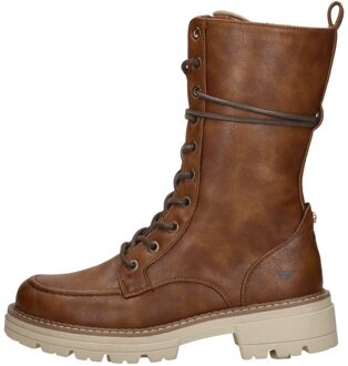 Veterschoenen Hoog Cognac - 38