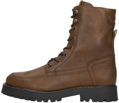 Veterschoenen Hoog Cognac - 38