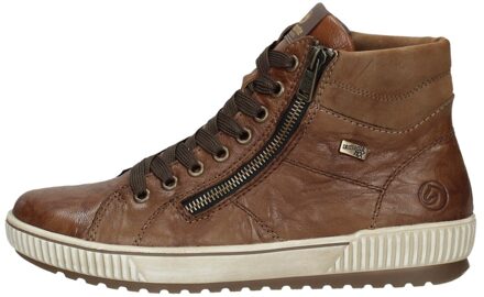 Veterschoenen Hoog Cognac - 39