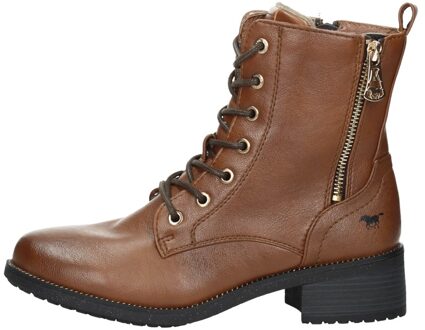 Veterschoenen Hoog Cognac - 39