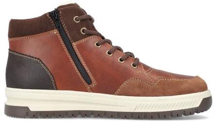 Veterschoenen Hoog Cognac - 43