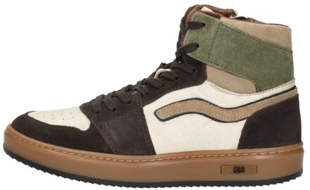 Veterschoenen Hoog Donkerbruin - 33