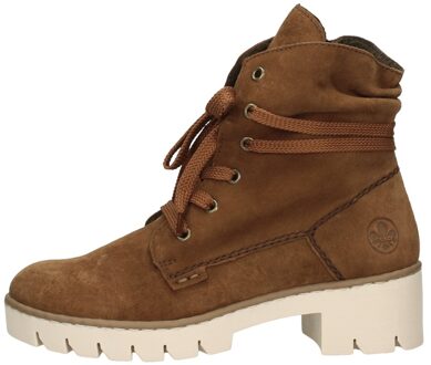 Veterschoenen Hoog Donkerbruin - 39