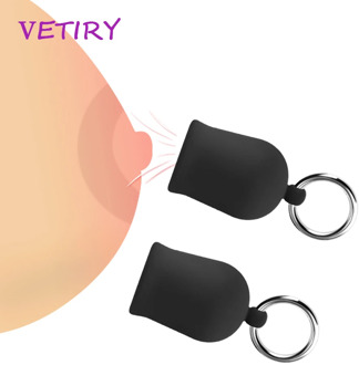 VETIRY 2Pcs Nipple Clamp Nipple Sucker Breast Massage Dual Suction Cup Milk Sucking Device Female Breast Enlarger Pump Sex Toys