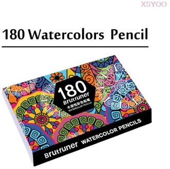 Vette Pen Water Oplosbare Kleur Potlood 48/72/120/150/180 Kleur Beginners Kleur Lood professionele Potlood Graffiti Vullen Kleur 180water kleuren