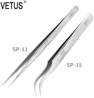 Vetus SP-11 SP-15 Hoge Precisie Roestvrijstalen Pincet Set Voor Elektronische Mobiele Telefoon Reparatie Tools Kit SP-11 en SP-15