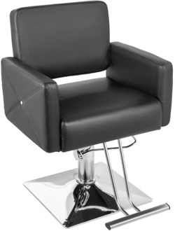 VEVOR Hydraulic Barber Chair PU Leather Styling Chairs for Salon Modern Hairdresser Tattoo Shaving Lift Square Barber Chair