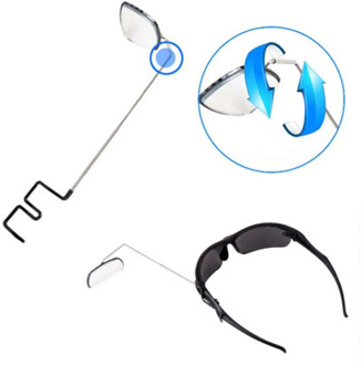 VF-005A glasses rearview mirror, bicycle riding mirror helmet mount rearview mirror rearview mirror glasses W