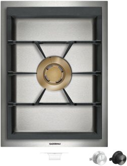 VG415215 domino gaskookplaat restant RVS Roestvrijstaal