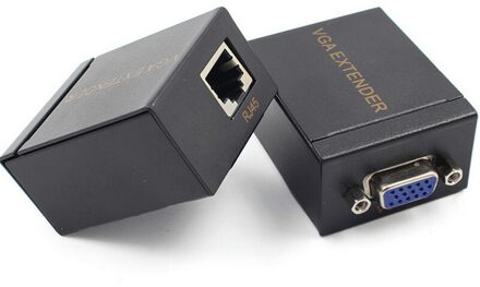 Vga Extender Repeater dan Cat5e/6 Kabel Tot 60M Vga Utp Extender