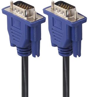 Vga Hd 15Pin Male Naar Mannelijke Laptop Monitor Extension Cable Cord Wire Lijn Koperen Kern Voor Pc Computer Projector 1.5M/3M/5M