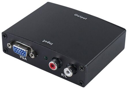 Vga + R/L Naar Hdmi-Compatibel Converter Box Hdtv Video Converter Adapter Met Rca Phono Stereo Audio voor Pc Stereo Audio