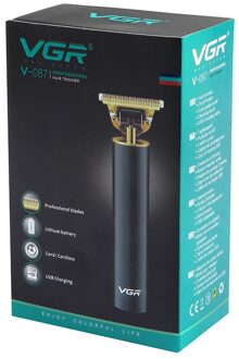 Vgr 087 Elektrische Tondeuse Oplaadbare Cordless Voor Mannen Baard Trimmer 0Mm Kaalhoofdige Mannen Cordless Snijmachine met doos