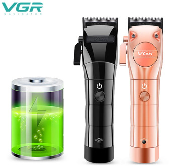 VGR Electric Hair Clipper Metal Hair Trimmer Washable Rechargeable Hair Clipper Oil Head Hair Machine Fast Charge Hair Machine