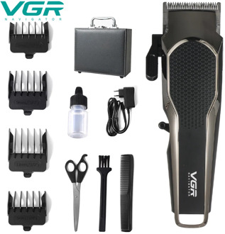 VGR Electric Hair Clipper Stainless steel Blade Professional Hair Clippers Electric Cordless Hair Cutting Machine Mower Trimmer