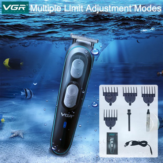 VGR Hair Trimmer Professional Electric 0.1mm Detail Hair Cutting Fast Charging Car Hair Clipper Barber Dedicated Men Trimmer