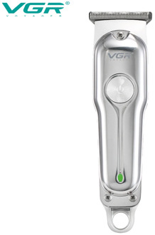 VGR New Style Engraving Metal Electric Professional Hair Clipper Stainless Steel Blade Electric Hair Clipper Oil Hair Clipper