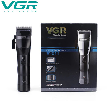 VGR Rechargeable Hair Barber Clipper All Metal Electric Hair Trimmer Professional Beard Trimmer Haircut Machine Cordless For Men