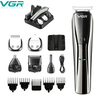 VGR V-029 Hair Clipper Hair Trimmer Multifunction Electric Clipper Razor Beard Trimmer Men Shaving Machine Cutting Nose Trimmer