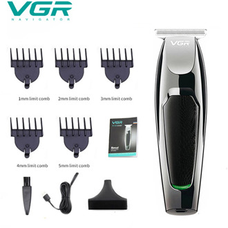 VGR V-030 hair clipper USB rechargeable hair cutting machine adjustable steel blade professional hair clipper hair trimmer