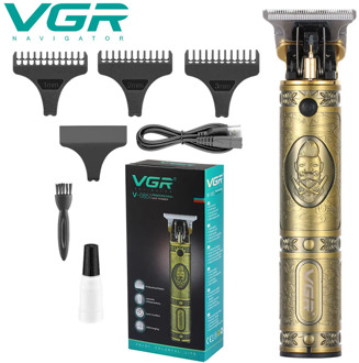 VGR V-085 hair clipper T-type retro oil head USB rechargeable electric hair clipper engraving men's hair clipper hair trimmer