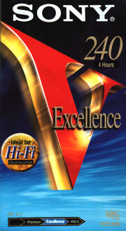 VHS videoband Sony 240 Hi-Fi Excellence