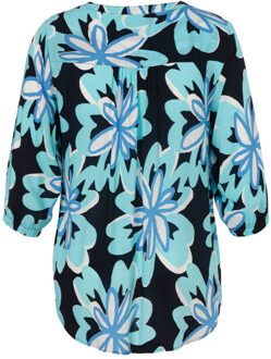 Via Appia Due Blouse lange mouw 2622970 Blauw - 48