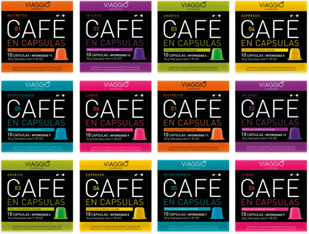 VIAGGIO ESPRESSO-120 Coffee Capsule compatible Nespresso Machines (CLASSIC SELECTION)