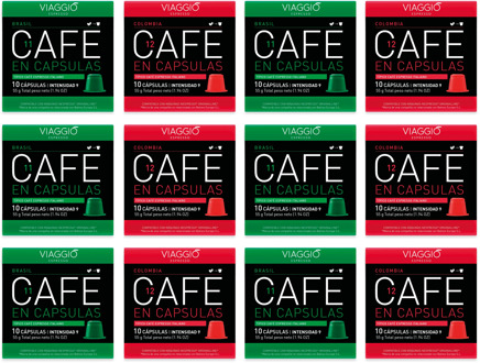 VIAGGIO ESPRESSO-120 Coffee Capsule compatible Nespresso Machines (ORIGINS SELECTION)