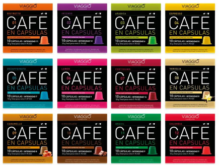 VIAGGIO ESPRESSO - 120 coffee capsules compatible with Nespresso machines (large collection)