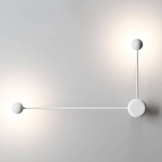 Vibia Designer wandlamp Pin met led’s, wit 2-fl. mat wit