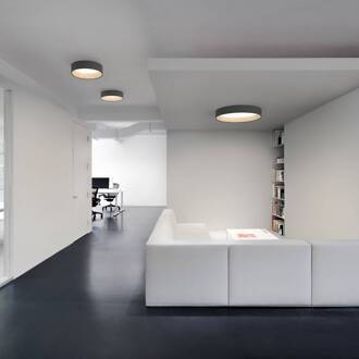 Vibia Duo 4870 LED plafondlamp, grafiet
