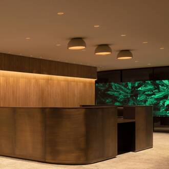 Vibia Duo 4874 LED plafondlamp, crème