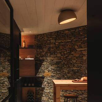 Vibia Duo 4876 schuine LED plafondlamp, crème