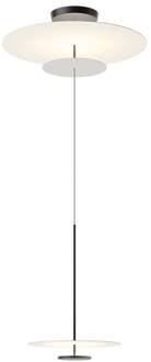 Vibia Flat LED hanglamp 3-lamps. Ø 90cm grijs L1 grijs, wit, zwart
