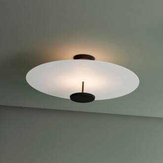 Vibia Flat LED plafondlamp 2-lamps Ø 90 cm wit wit, zwart