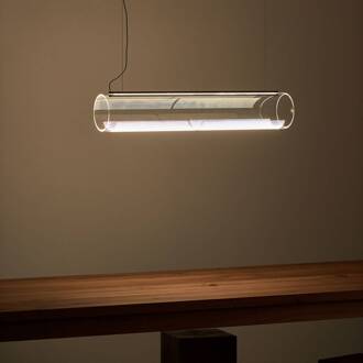 Vibia Guise 2277 LED hanglamp, lengte 89 cm grafiet, transparant