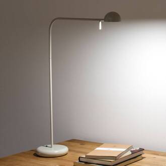 Vibia Pin 1655 LED tafellamp, lengte 40 cm, crème