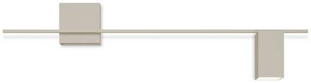 Vibia Structural 2610 LED wandlamp, lichtgrijs